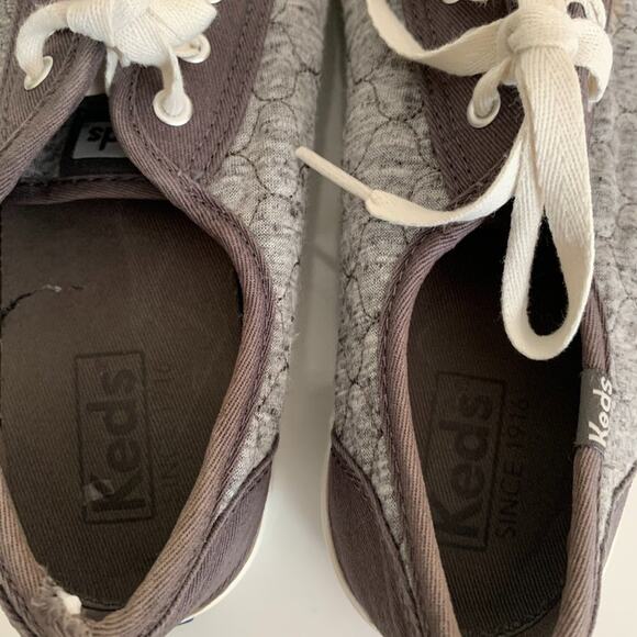 Keds Womens Size 8 Kickstart Quilted Gray Shoes Sneakers - Picture 16 of 16